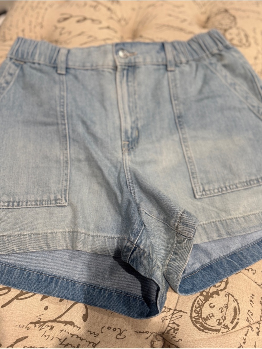 Gap Light Blue Women's Denim Utility Shorts